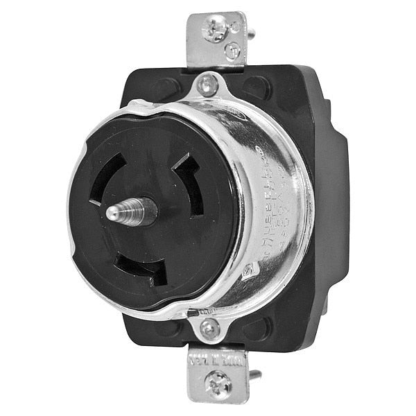 50A Twist-Lock Receptacle 3P 4W 480VAC BK