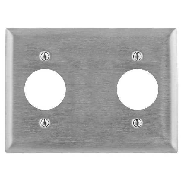 Screw Mount, Number of Gangs: 3-Gang Stainless Steel, Brushed Finish, 302/304 Stainless Steel