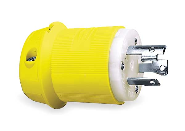30A Marine Twist-Lock Plug 2P 3W 250VAC L6-30P YL