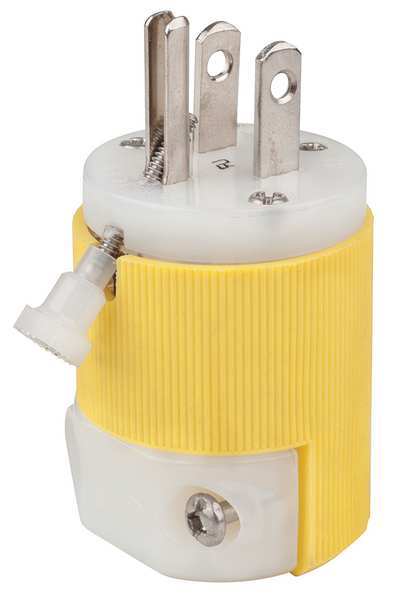 3 Wire Industrial Straight Blade Plug 125VAC 15A