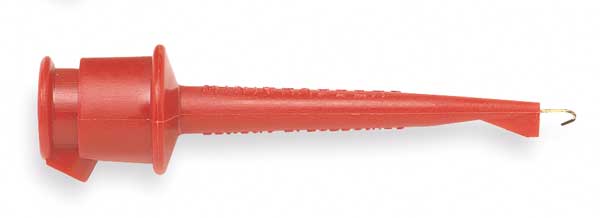 Test Clip, 300VDC, 5A, Red, PK10