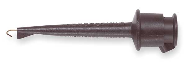 Test Clip, 300VDC, 5A, Black, PK10