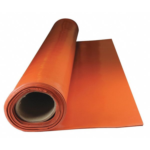 Roll, Silicone, 1/4 in. Thick, 15 ft., 60A