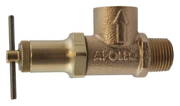 Adjustable Relief Valve, 1/2 In, 250 psi, Overall Height: 4-1/8