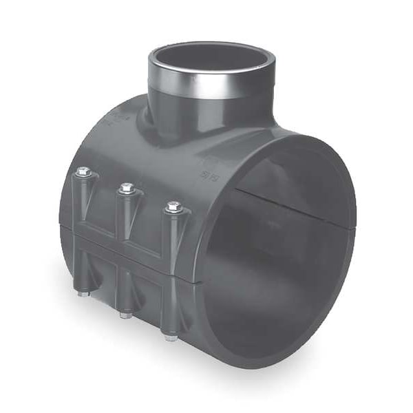 Saddle Clamp, Pipe 4 In, Outlet 1 1/2 In
