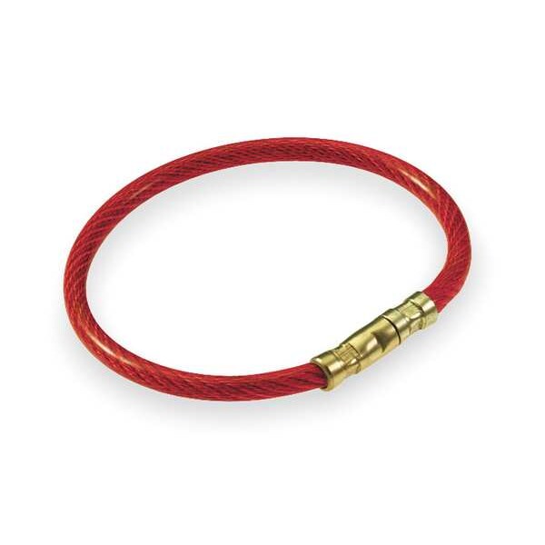 Key Ring, 1 5/8 in Ring Size, Clear