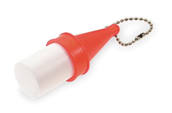 Key Buoy with Ball Chain, Red and White
