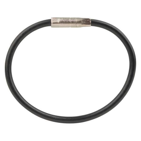 Key Ring, 1 5/8 in Ring Size, Black
