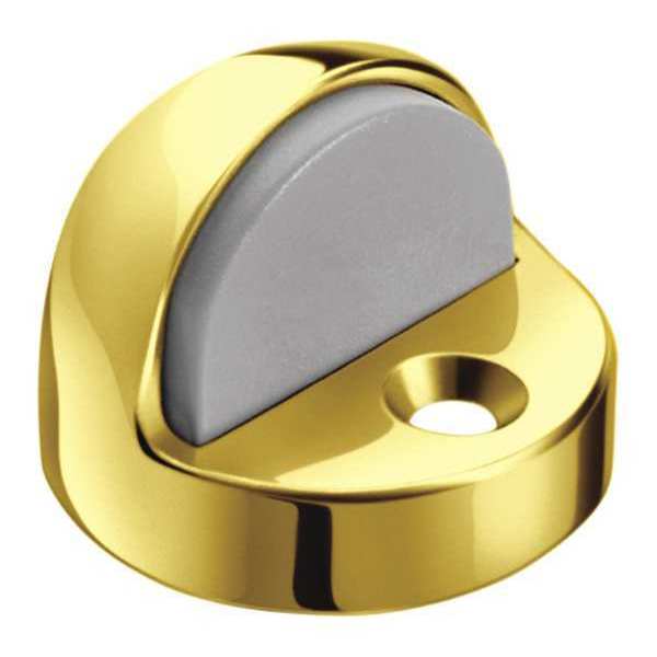 Dome Door Stop, Cast Brass, 1-1/2