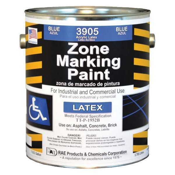 Traffic Zone Marking Paint, 1 gal., Handicap Blue, Latex Acrylic -Based