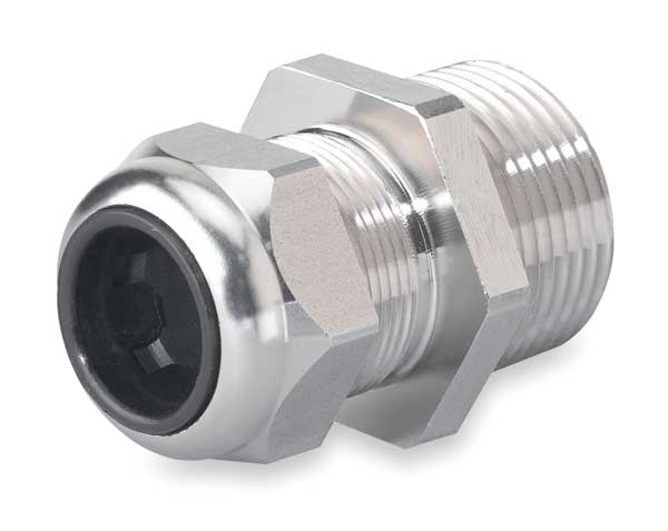 Liquid Tight Connector, 1/2in., Silver
