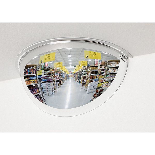 Mirror, Half Dome, Steel, 24