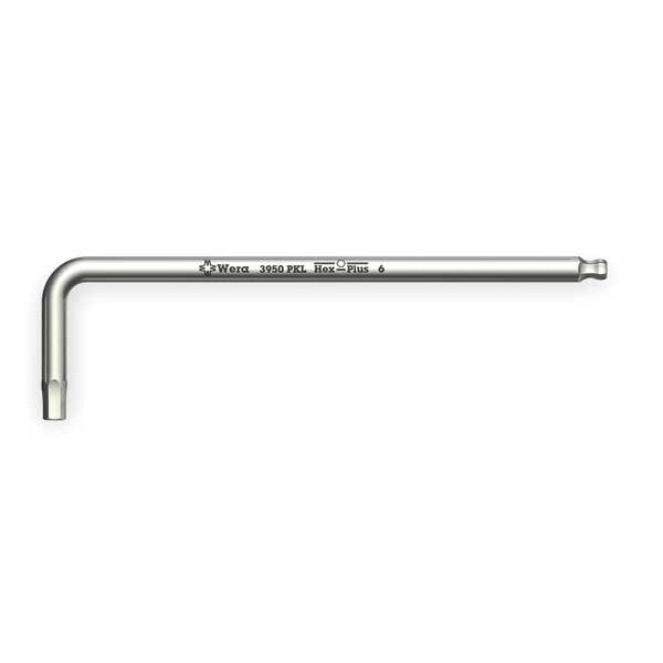 Metric Plain Ball Hex Key, 2.5 mm Tip Size, 6 in Long, 3 in Short