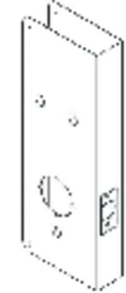 Door Reinforcer, Backset 2 3/4 In