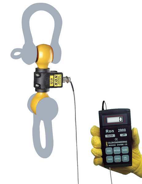 Crane Dynamometer, 4-1/5 In. H, Steel