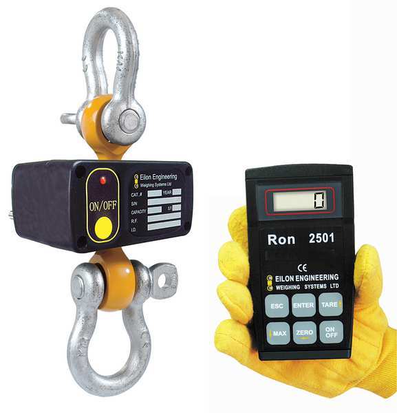 Crane Dynamometer, 5-2/7 In. H, Steel