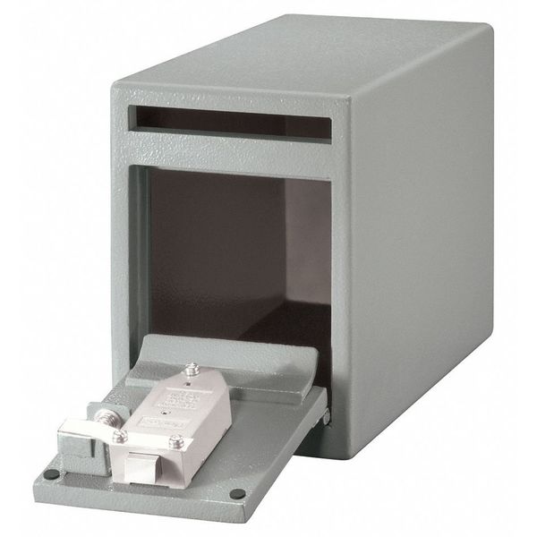 Drop Slot Depository Safe, with Dual Keyed 20 lb, 0.25 cu ft, Solid Steel