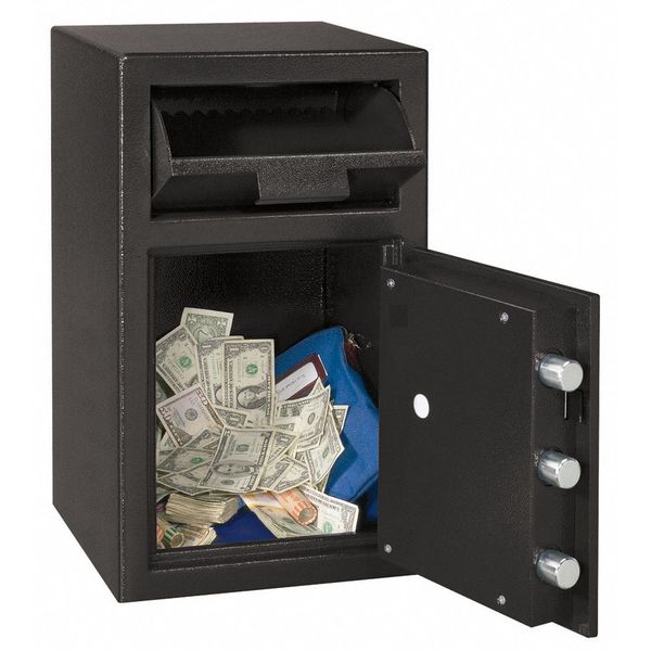 Depository Safe, with Programmable Electronic w/Time Delay 108 lb, 1.09 cu ft, Solid Steel