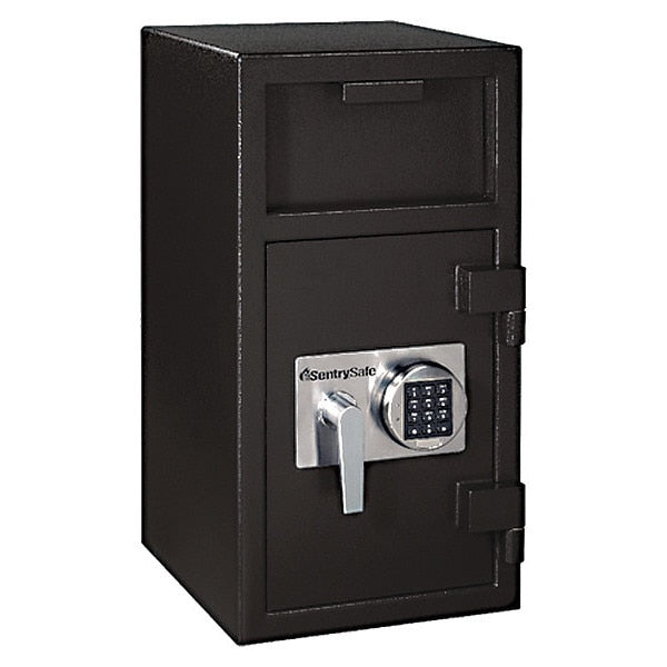 Depository Safe, with Programmable Electronic w/Time Delay 121 lb, 1.57 cu ft, Solid Steel