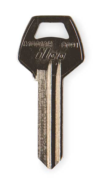 Key Blank, Brass, Corbin Russwin, PK10
