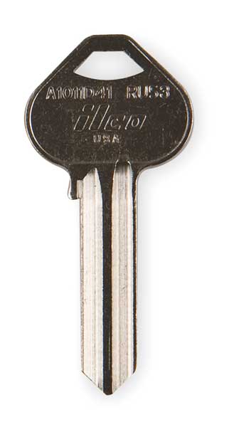 Key Blank, Brass, Russwin Lock, PK10