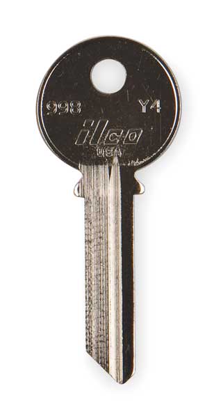 Key Blank, Brass, Yale Lock, PK10, Number of Pins: 6