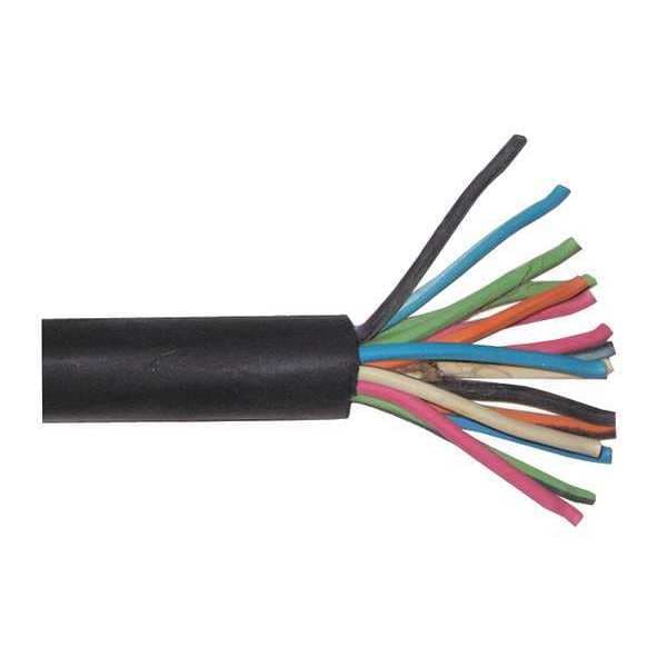 16 AWG 16 Conductor Carolprene Portable Cord 600V 250 ft. BK