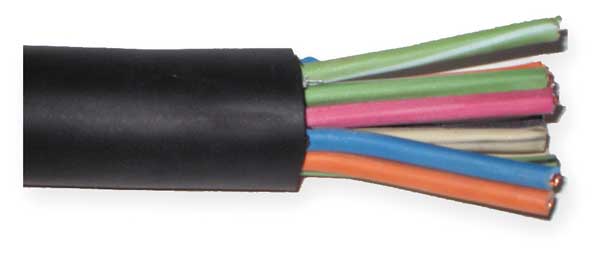 16 AWG 10 Conductor Portable Cord 600V 100 ft. BK