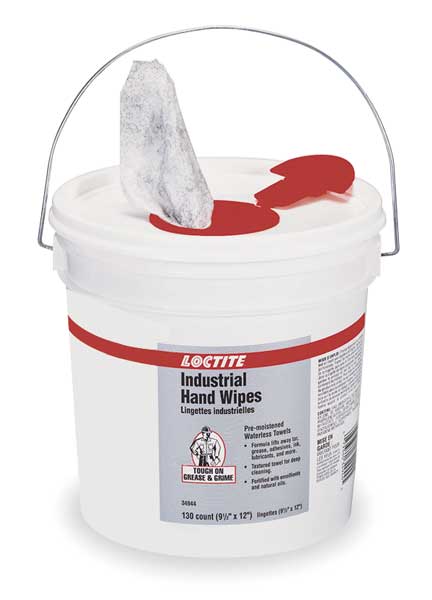 Hand Wipes, 130 Per Bucket, White
