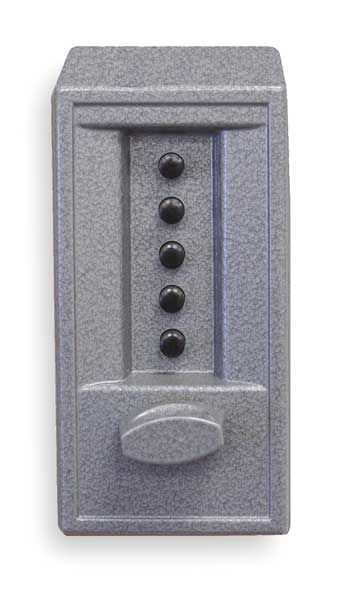 Push Button Lock, Entry, Gray Powder Paint