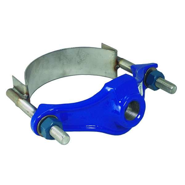 Saddle Clamp, 3 In, Outlet Pipe 1 1/2 In