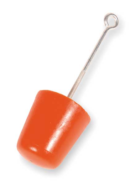 Drain Plug, Orange, 3 In