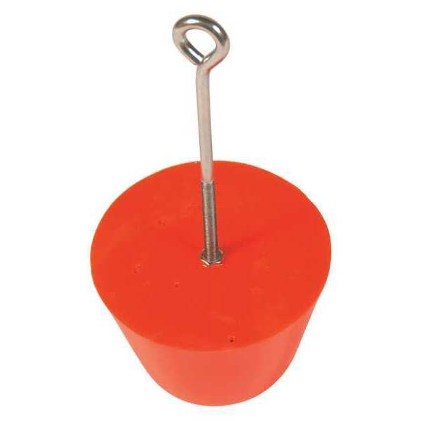 Drain Plug, Orange, 6 In