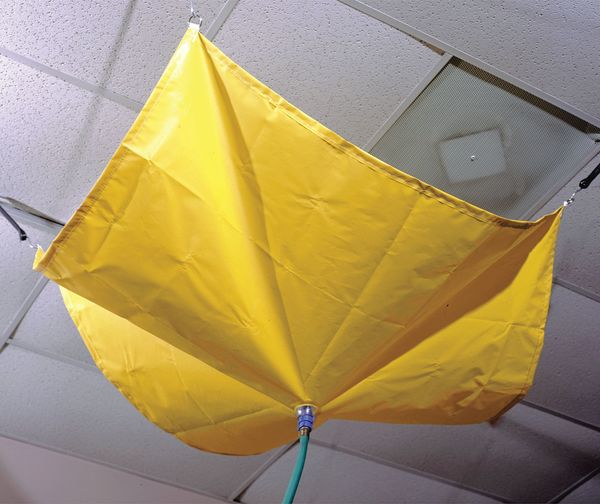 Roof Leak Diverter, 5 ft. L, Yellow