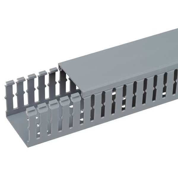 Base Wiring Duct, Type F, Narrow, Adhesive, Light Gray, 5
