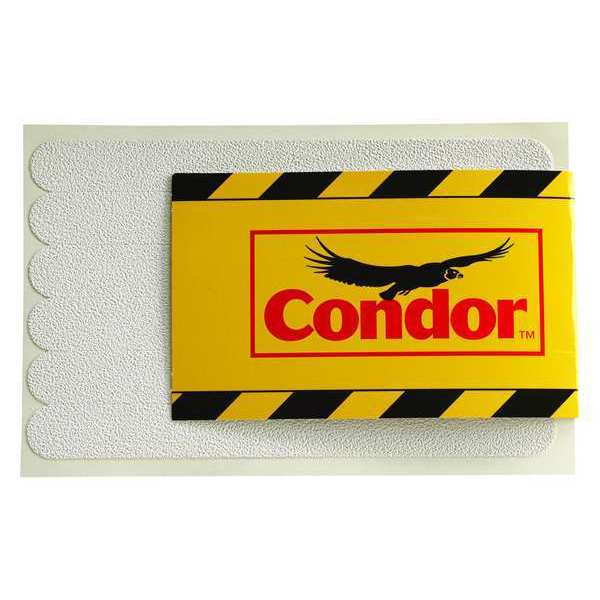 Anti-Slip Tape, White, 3/4 x 7-1/2 in, PK12