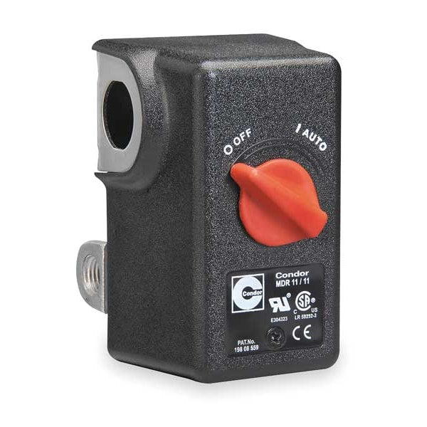 Pressure Switch, (4) Port, 1/4 in FNPT, DPST, 25 to 160 psi, Standard Action