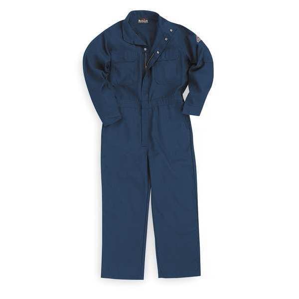 Flame Resistant Coverall, Navy Blue, Nomex(R), XL