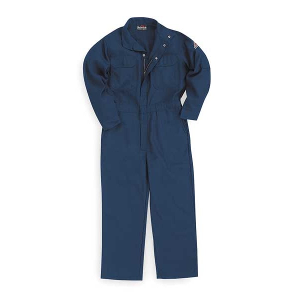 Flame-Resistant Coverall, Navy, XL, HRC1
