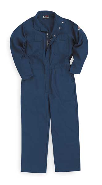 Flame Resistant Coverall, Navy Blue, Nomex(R), M