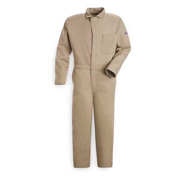 Flame Resistant Contractor Coverall, Khaki, L