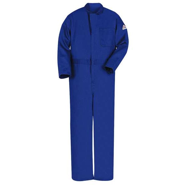 Flame Resistant Contractor Coverall, Navy Blue, XL