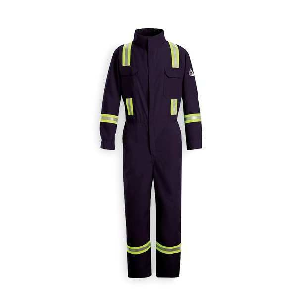 Flame Resistant Coverall, Navy Blue, Nomex(R), 3XL