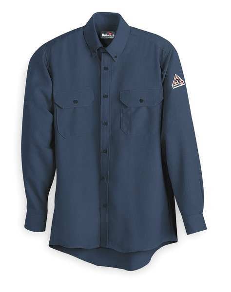 FR Long Sleeve Shirt, Navy, 2XL, Button