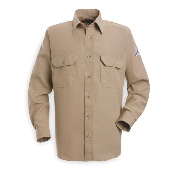 Flame Resistant Collared Shirt, Tan, Nomex(R), 3XL