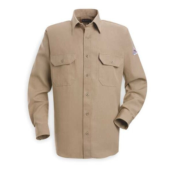 Flame Resistant Collared Shirt, Tan, Nomex(R), MT