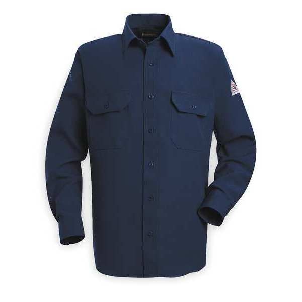 FR Long Sleeve Shirt, Navy, 2XLT, Button