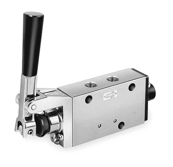 Manual Air Control Valve, 4-Way, 3/8In NPT