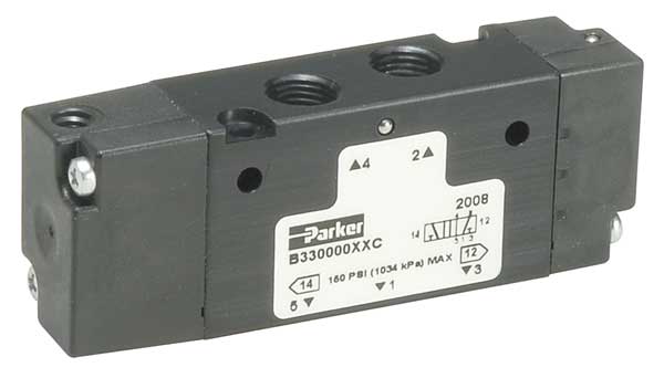 Valve, Air Pilot, 3 Way, 1/4 In Port