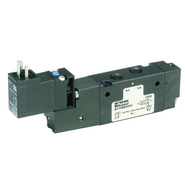 Solenoid Air Control Valve, 1/4 In, 120VAC